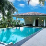 Swimming pool with cabana